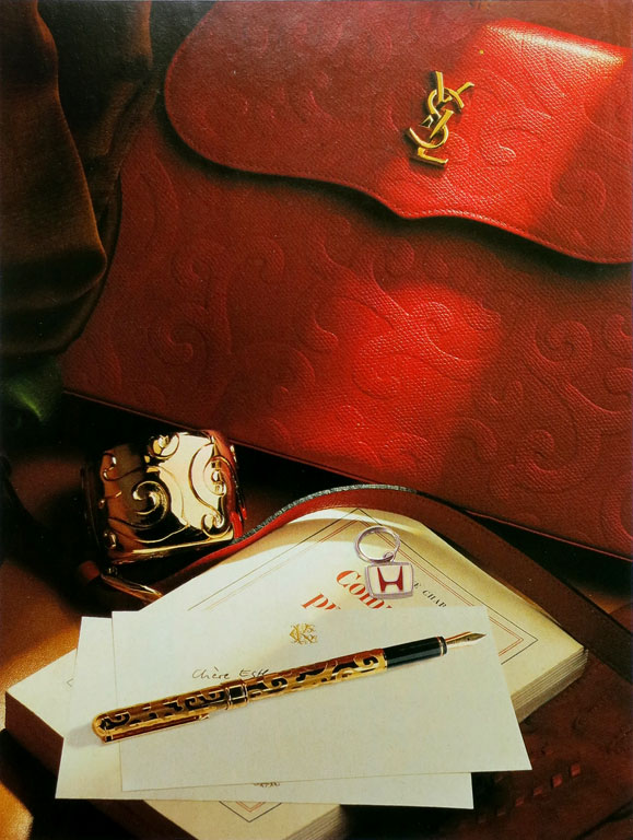 Claude Closky, ‘Untitled (hand bag and keychain)’, 1995, collage, 21 x 15 cm.
